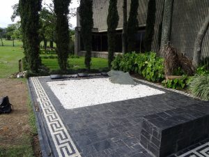Pablo Escobar's grave next to some of his family. 