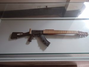 Guitar made out of an AK-47